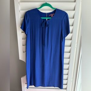 Comptoir des Cottoniers blue silk dress